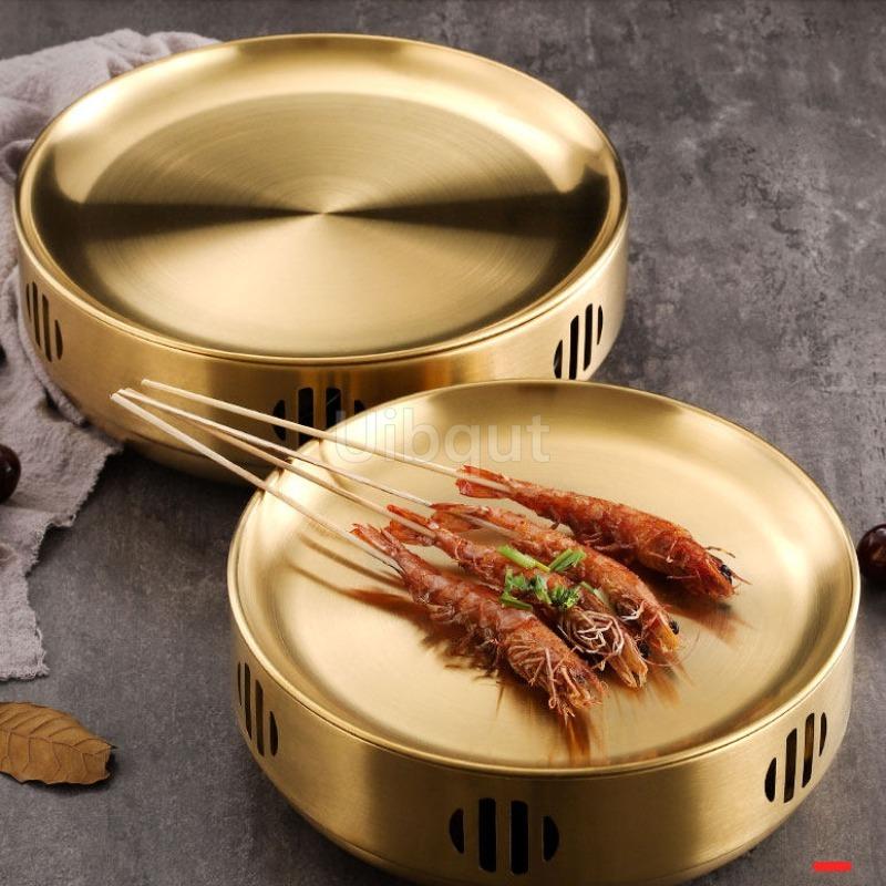 Barbecue Warming Stove Hot Skewer Magic Tool Commercial Dry Pot Stove Non Stick Barbecue Heater Alcohol Candle Heater Roasting