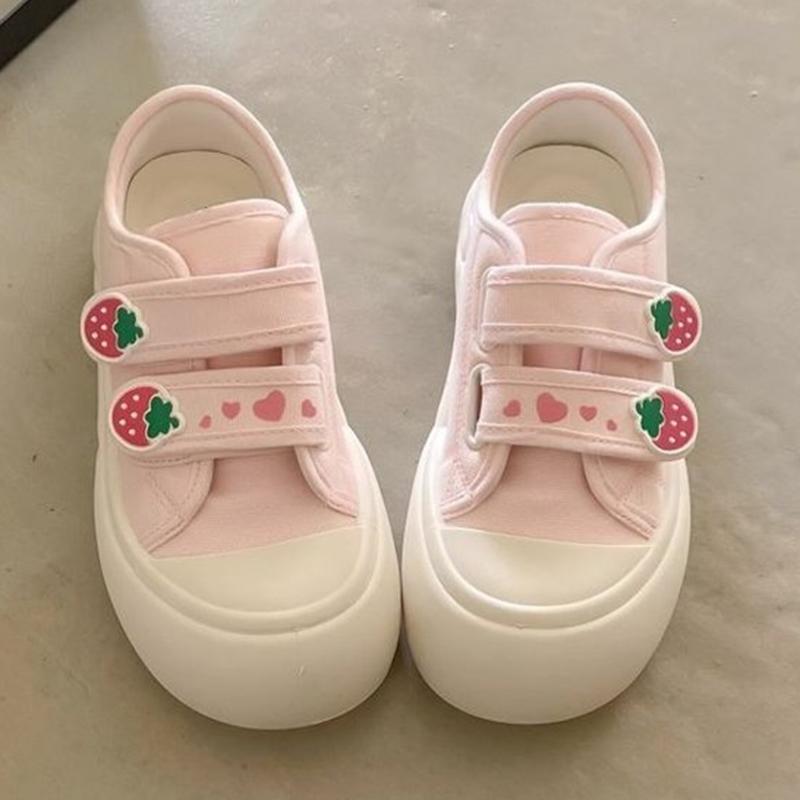 

Women Platform Sneakers Sweet Design Sports Shoes Cute Casual Flats Shoes Outdoor Running Tennis Sneakers Footwear For Female 40 40 розовый