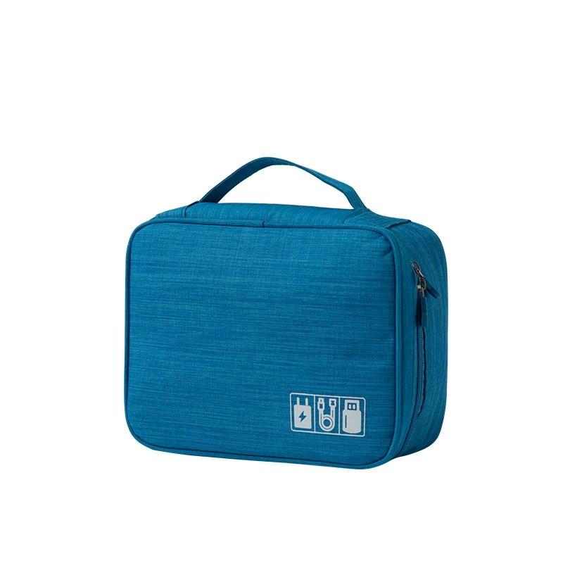 Portable Waterproof Travel Electronic Organizer Storage Bag Case for USB Cable Charger Plug Small Accessories Gadget EVA Pouch