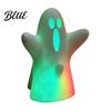 Cute Ghost Statue with Lights Halloween Decorative Light, Spooky LED Table Lamp Ornament, Funny Desktop Decoration Festive Night Light for Bedroom