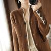 Autumn Big Size Loose Vintage Cardigan Women Coat Design Color Matching Sweater Jacket Slimming Knitted Outer Jacket Cardigans
