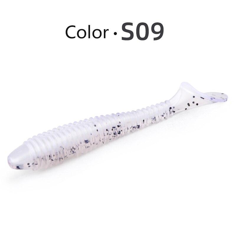 

MEREDITH Swing Impact FAT Fishing Lures 75mm 85mm 180mm Paddle Tail Lures Воблер М яка приманка для окуня Силіконова приманка 75mm 10pcs