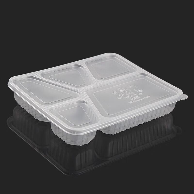 ZLIII Disposable 5-Compartment Takeaway Food Boxes