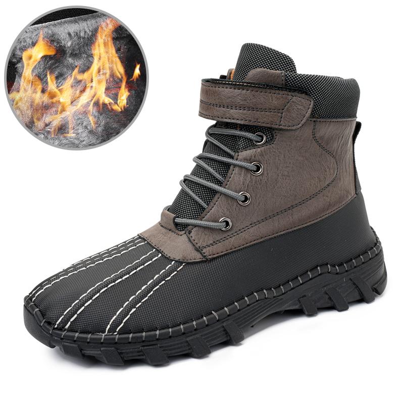 Fashion Golden Sapling Winter Boots Men Fashion Shoes Platform Footwear Casual Outdoor Men's Boot Leisure Tactical Shoe Comfortable Flat