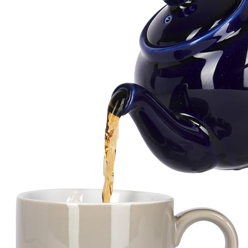 LONDON POTTERY Wiejski Czajniczek, 2 filiżanki, Kobaltowy Niebieski, 580001