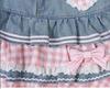 European & American Pleated Pink Denim Skirt for Women - Petite, Lightly Mature, Summer Style