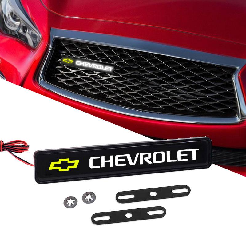 Emblème de calandre avant à LED Badge Lumière décorative de voiture Pour Chevrolet Cruze Impala Malibu Silverado Cobalt Impala Onix pioneer