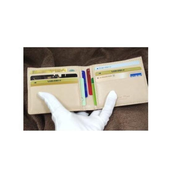 Saint Mode CORDOVAN Cordovan and Genuine Tanned Leather Bifold Wallet with Card Compartments, Bill Compartment, and No Coin Purse (Red)