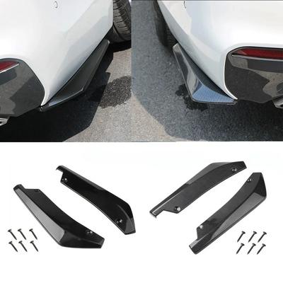 Para-choque Dianteiro e Traseiro Lábio Spoiler Universal Cantoneira Difusor Divisor Fibra de Carbono Protetor de Arranhão para Para-lama Extensão de Saia Lateral