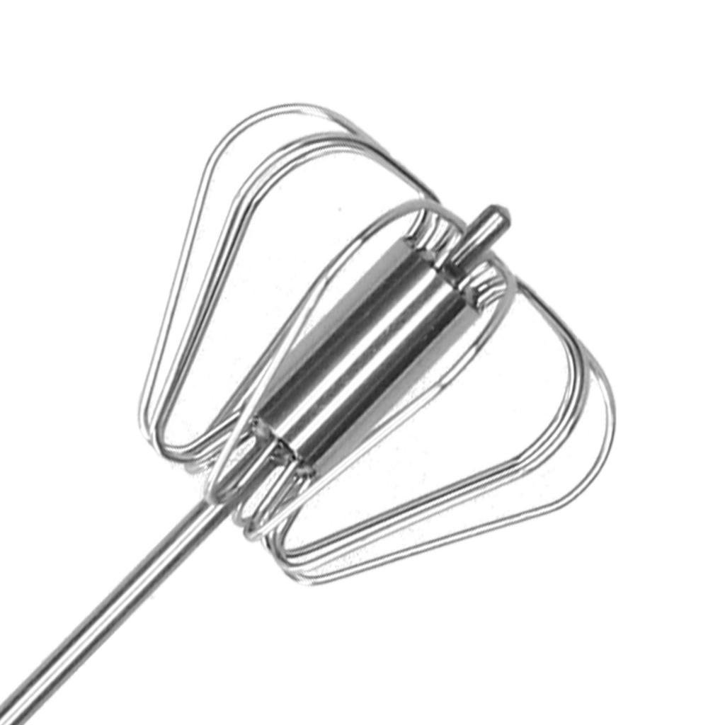 Egg Beater SemiAutomatic Stainless Steel Small Egg Whisk Hand Mixer for Kitchen Use(12in )