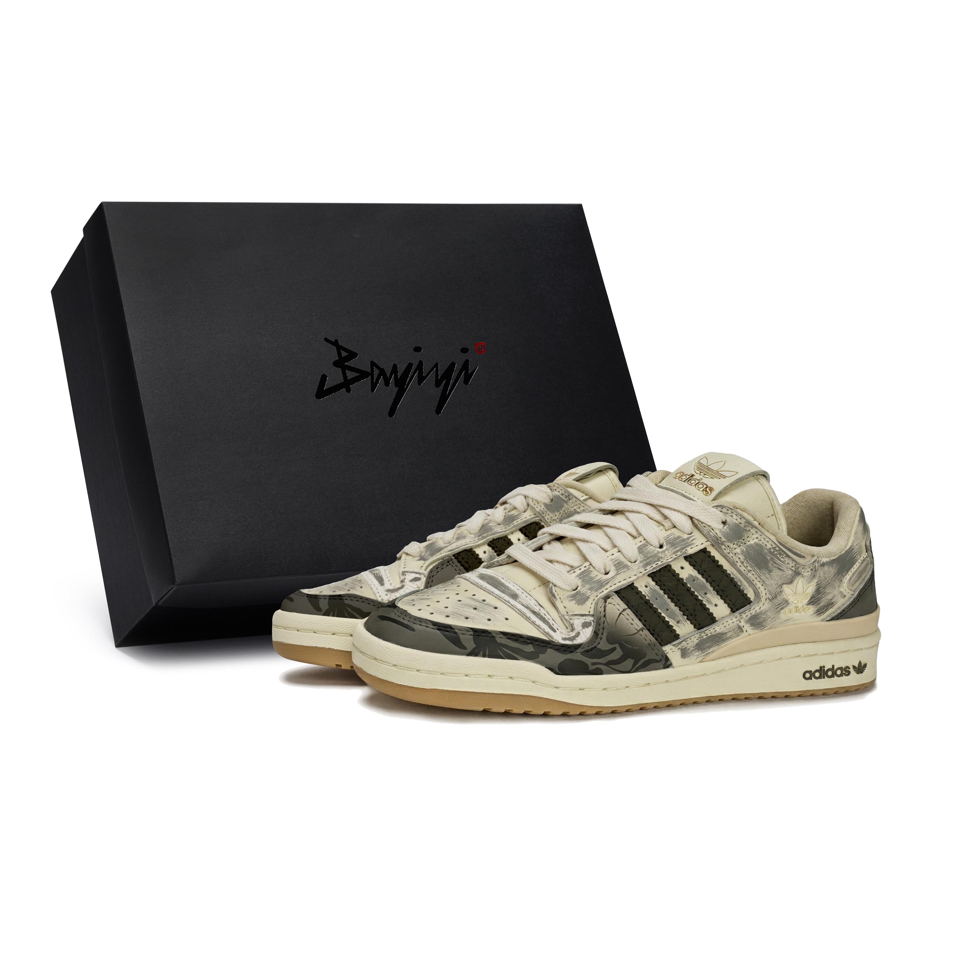 

Adidas Originals FORUM 84 Skateboard Shoes Women s Low Top Beige/Black/Gray JP8957(Team80-S-BOX) 40⅔