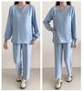 Fleece-Lined Stretch Scrub Suit: Long Sleeve, Quick-Drying for Men & Women, Ideal for Medical Staff In Autumn/Winter.