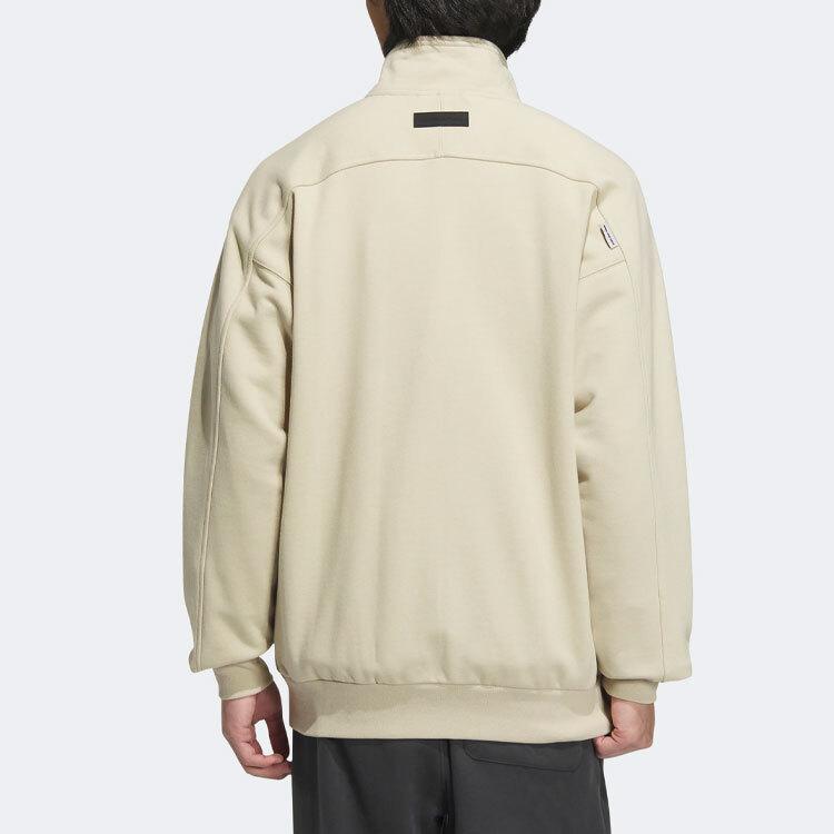 adidas Solid Color Stand-up Collar Full Zip Sports Jacket IK3463