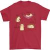 Funny Hedgehog Eat Sleep Repeat Lover Unisexs TShirt 100 Cotton