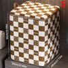 Houndstooth Non-woven Storage Box Bear Pattern Large Capacity Clothing Quilt Storage Bag Student Dormitory Moving Packaging Bag
