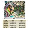 Z-Zeldas Green Hero Stained Glass Link Blankets Fleece Summer Air Conditioning  Multifunction Warm Throw Blanket for Home Quilt