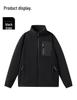 2025 Men's Windproof Fleece Jacket, Thickened Stand Collar, Warm Lining, Customizable and Available for Group Purchase