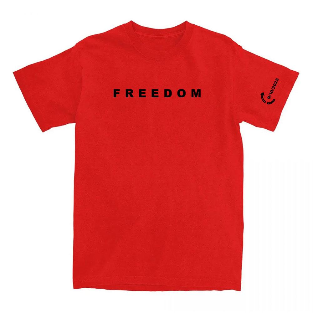 Freedom Tee Fashion American Charlie Kirk T-shirt Cotton Loose Women/Men Tshirts Casual O-neck Letter Printing Clothing