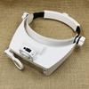 LED Head Magnifier,Hands Free Headband Magnifying Glasses with 5 Led,Professional Jeweler Loupe