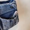 Women's Messenger Bag Large Capacity Messenger Bag Vintage Denim Bag