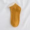 New Sweet Streetwaer Short Solid Candy Color Lace Socks Cotton Socks Hosiery Ruffles Women Socks