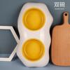 Pet Supplies Egg Yolk Tableware Pet Cat Bowl Double Bowl Cat Bowl Dog Rice Bowl Egg Yolk Pet Bowl
