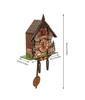 Cuckoo Wall Clock, Vintage Wooden Wall Clock with Pendulum Wall Clock Decoration, Hanging Clock for Bedroom, Living Room, Office