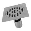Square Shower Drain Kit 4.3in Stainless Steel Anti Clogging Odor Free Floor Drain for 50mm 75mm