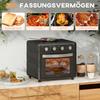 Mini Oven, Air Fryer, 90-230 degrees C, 7 Programs, Accessories, Black