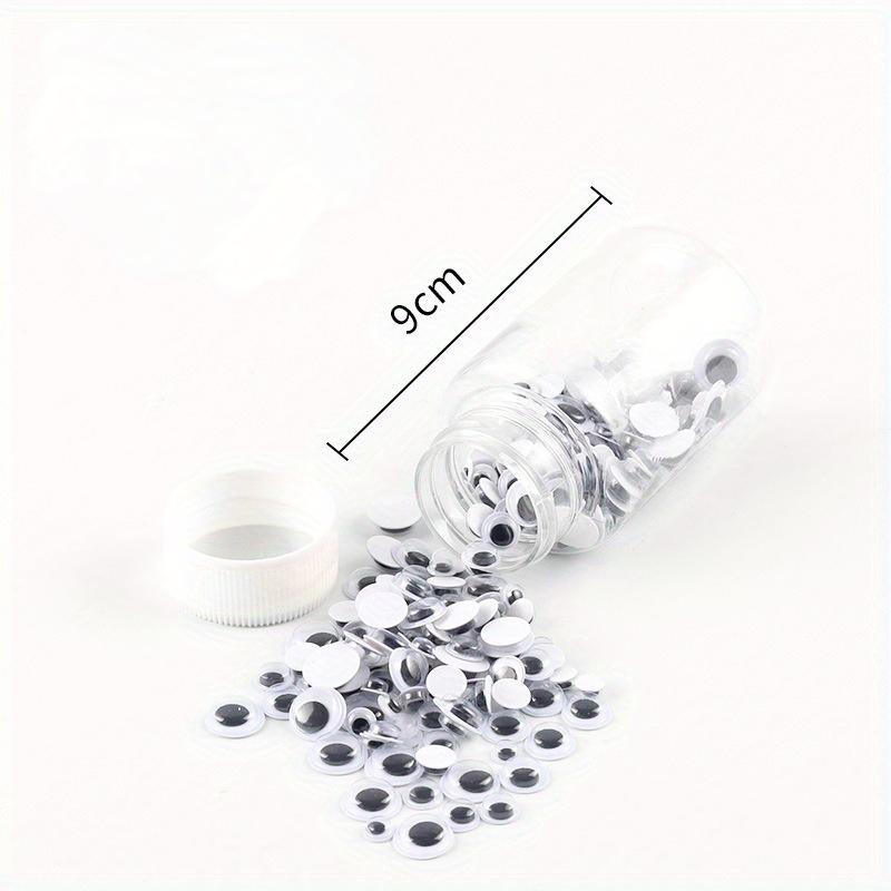 300Pcs/Box DIY Wiggly Googly Eyes Stickers Black White Color Self-Adhesive Doll Eye DIY Craft Supplies