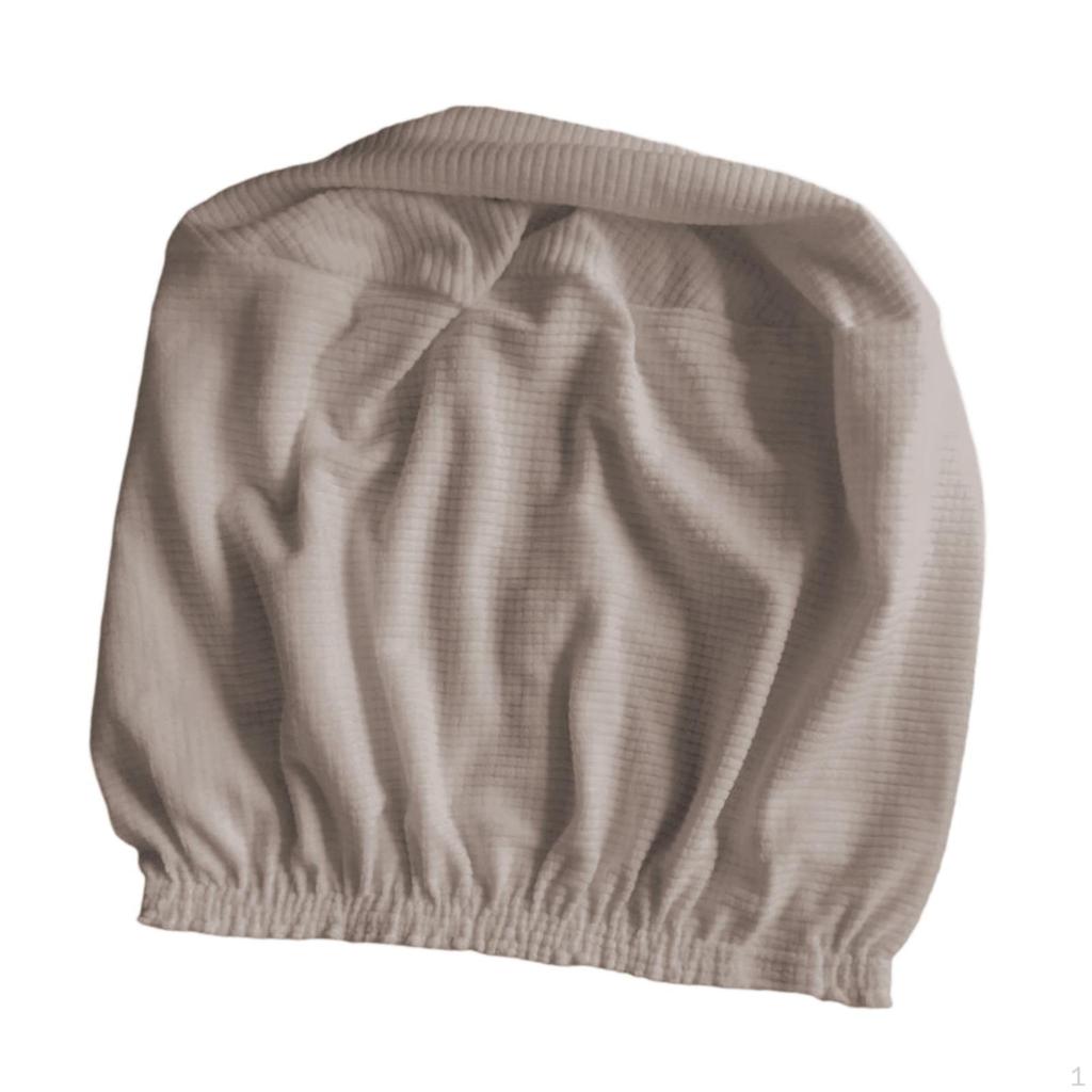 Elastic Slipcover for Round Ottoman, Removable Foot Stool Protector