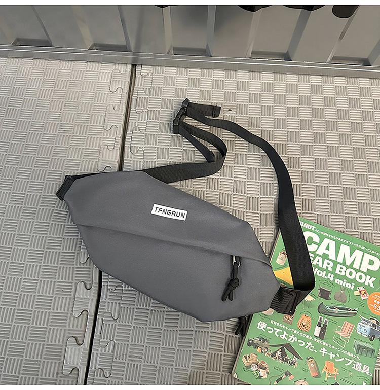 

Трендовая ретро унисекс сумка через плечо и поясная сумка для спорта и велоспорта 25*5*14 серый