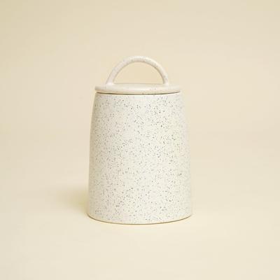 Ceramic Canister -Pure White Handmade Storage Jar