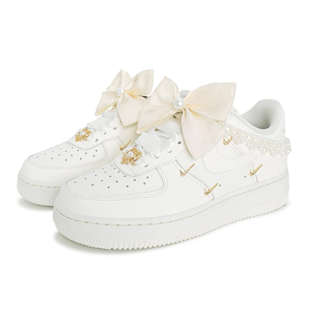 Nike Air Force 1 Pearl Promise Coverage Abrasion Resistant Coverage Abrasion Resistant Low Top Skateboard Shoes Women's FV3654-111(Team598-)