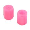 4Pcs Tire Valve Dark Fluorescent Luminous New Pink