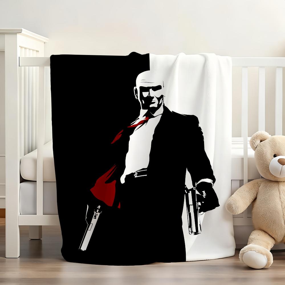 Movie H-Hitman Agent 47 Blanket Soft and Skin Friendly For Couch Bed Napping Bedspread All Seasons Comforter