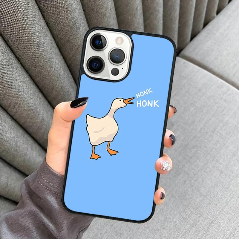 

Funny Cartoon Duck Phone Case For iPhone 17 Air 16 16e 15 13 14 Pro Max 11 12 Plus 2022 MAX Shell Cover coque iPhone 16