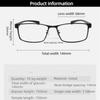 Trendy Full-frame Metal Myopia Glasses Unisex Sturdy Durable Anti-blue Light Business Eyeglasses -0.75 -1.0 -1.25 -4.0