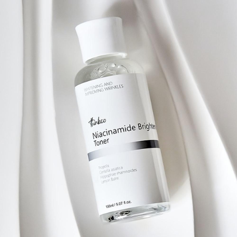 Thinkco Niacinamid Aufhellendes Toner Ampullencreme Hautpflege Set aus 3 Teilen