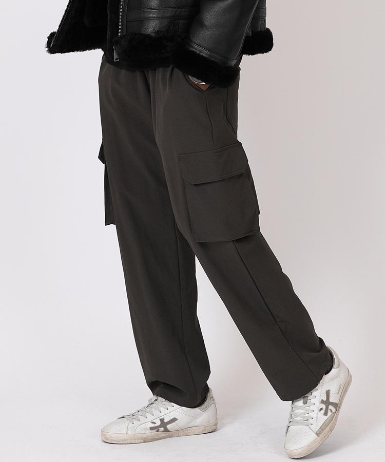 Seuteulaikeu Trek Loose Cargo Pants (Dark Khaki)