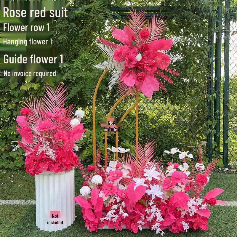 Dekorationsständer für Hochzeitsbühne und Gang mit künstlichen Blumen