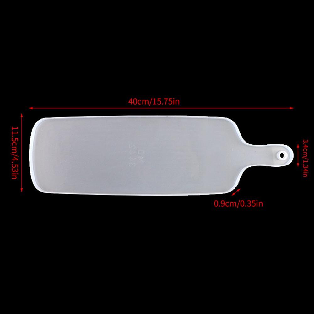 Große Harztablett-Form mit Griff Rechteckige Silikonform Untersetzerform Dekoration