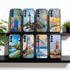 Art Oil Painting of a Lighthous Phone Case Black Silicone Soft For Samsung Galaxy A73,A72,A71,A70,A53,A52,A51