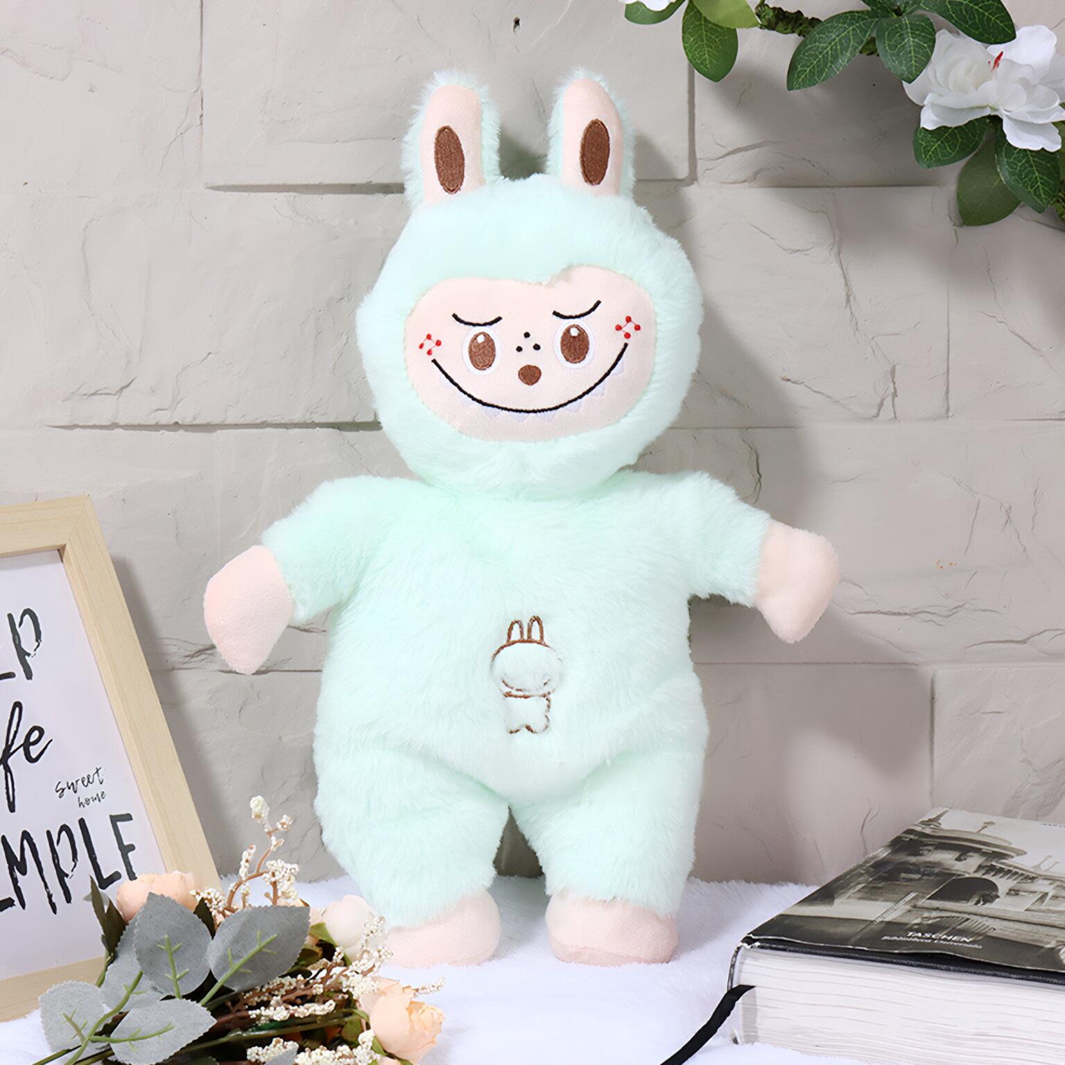 

Плюшевая кукла LaBuBu с подсветкой и дышащая - Креативная игрушка для успокоения младенцев 35cm циан