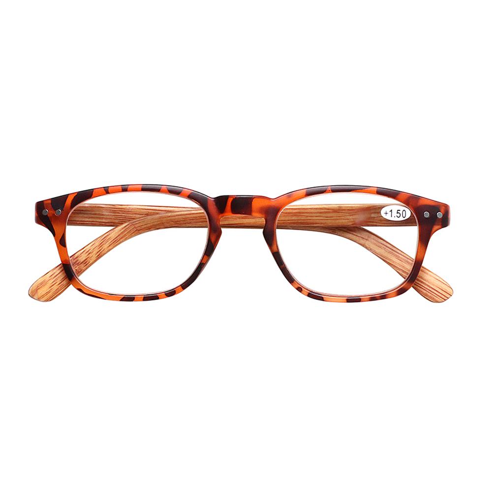 

Wood Grain Mirror Legs Reading Glasses Spring Hinge Men Women Hd Reader Diopter +1.0+2.0+3.0+5.0+6.0 +6.0
