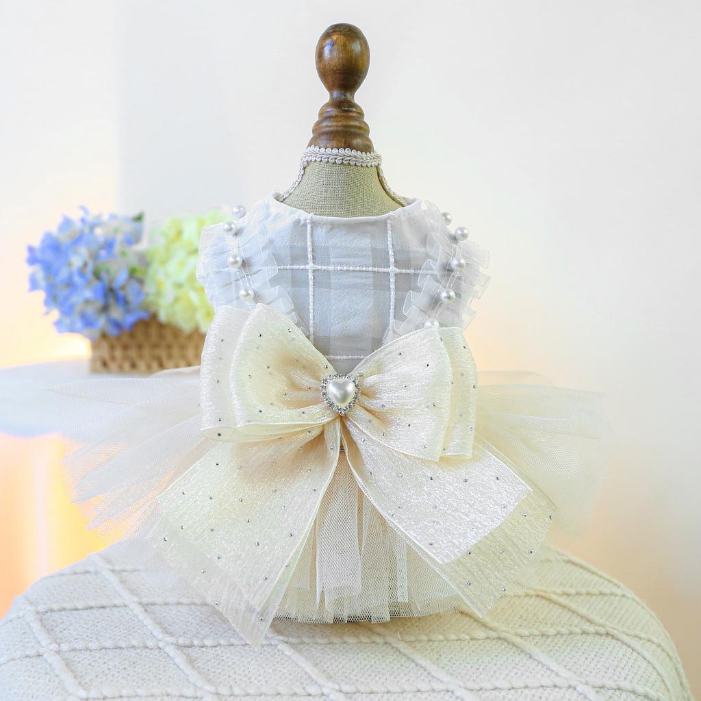 Direkt vom Hersteller/neue Produkte entdecken, Haustierkleidung Hund Katze Kleidung Kleidung Daunenjacke Blau Galaxie Hochzeitskleid