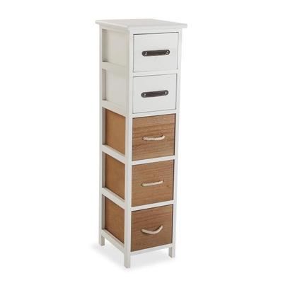 Versa Detmod Bathroom Furniture, 95 X 25 X 29 Cm, Wood, Brown and White