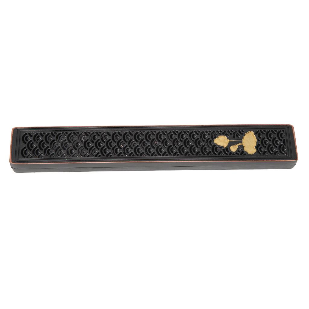 Lying Incense Box Aluminium Alloy Ornament Sandalwood Line Incense Box for Home Household