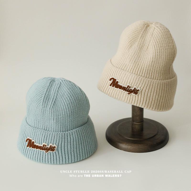 Knitted Hats for Men and Women Autumn and Winter Korean Version  Warm Ear Protection Woolen Hats  Trendy Brand Pullover Hats  Cold Hats