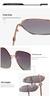 European & American Fashion Polygonal Polarized Sunglasses - UV Protection Metal Frame for Women